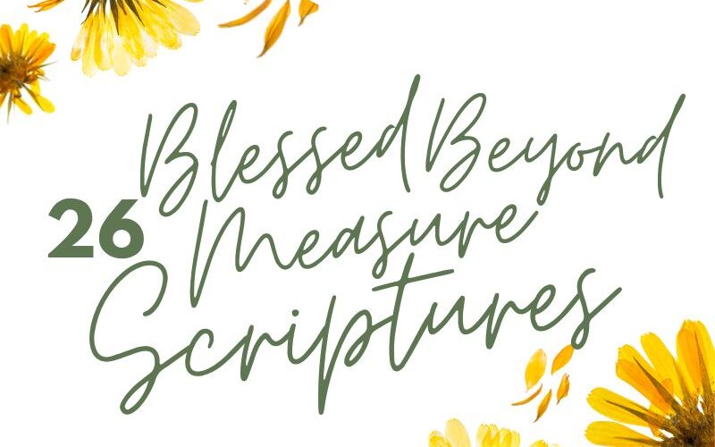 26 Blessed Beyond Measure Scriptures