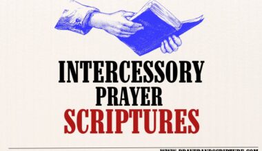 Intercessory Prayer Scriptures