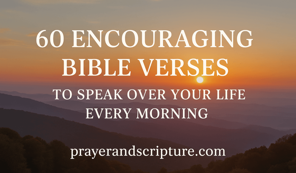 60 Strong Bible Verses To Speak Over Your Life Every Morning