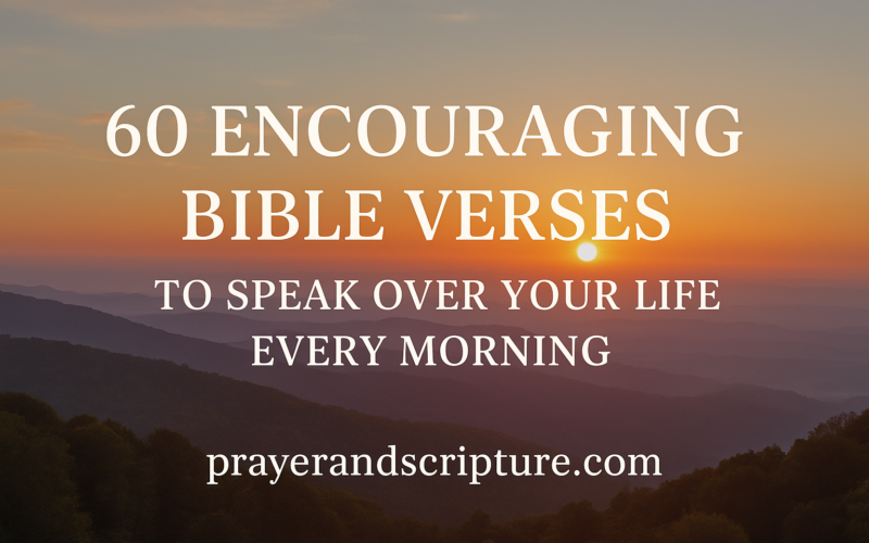 60 Strong Bible Verses To Speak Over Your Life Every Morning