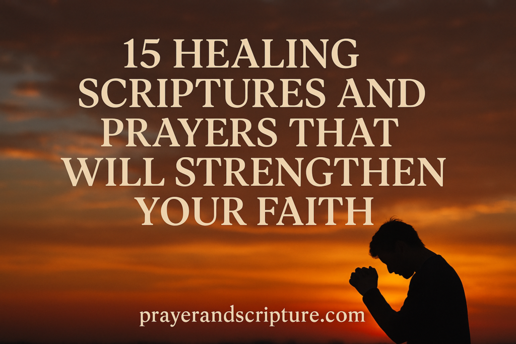 15 Healing Scriptures And Prayers That Will Strengthen Your Faith