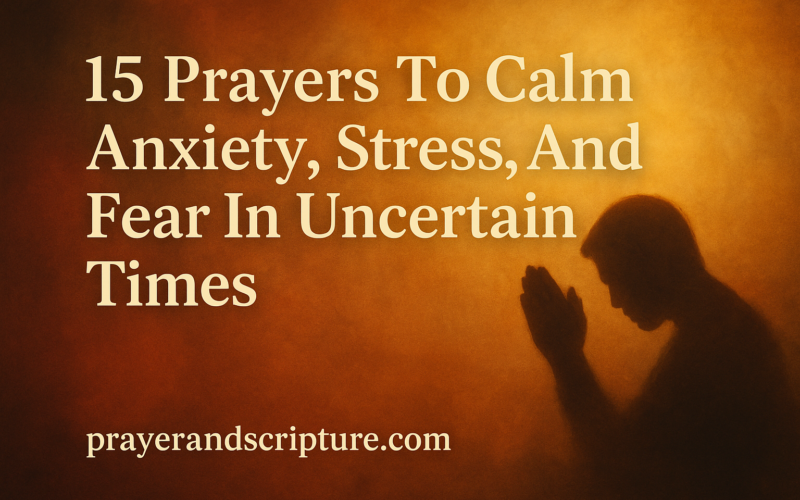 15 Prayers To Calm Anxiety, Stress, And Fear In Uncertain Times