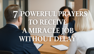 Prayers To Receive A Miracle Job