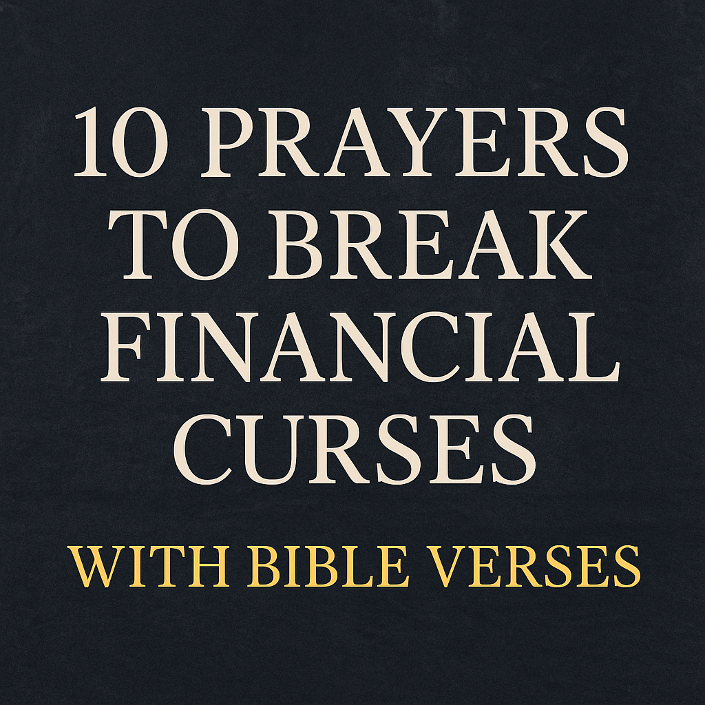 10 Prayers To Break Financial Curses With Bible Verses