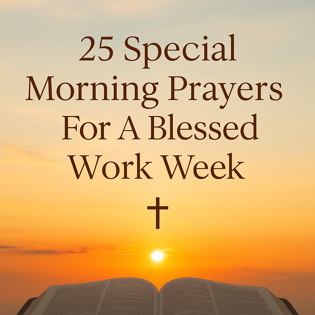 25 Special Morning Prayers For A Blessed Work Week
